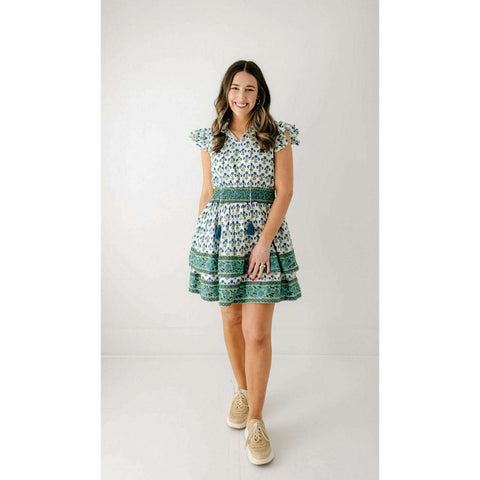 Victoria Dunn Lille Dress in Chive Blossom
