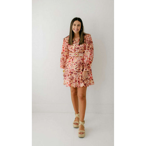 Anna Cate Collection Sloan Dress in Coral Blossom