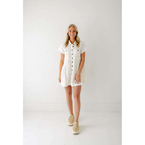 English Factory White Puff Sleeve Top