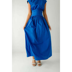 8.28 Boutique:Sincerely Ours,Sincerely Ours Cobalt Blue Poplin Dress,Dress