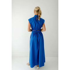 8.28 Boutique:Sincerely Ours,Sincerely Ours Cobalt Blue Poplin Dress,Dress