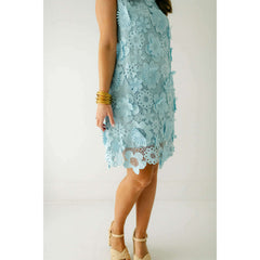 8.28 Boutique:J.Marie Collections,J.Marie Collections Dylan Dress in Light Blue Lace,Dress