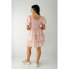 8.28 Boutique:English Factory,English Factory Floral Smocked Tiered Mini Dress,Dress