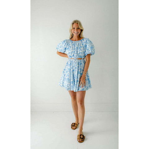 J.Marie Collections Dylan Dress in Light Blue Lace