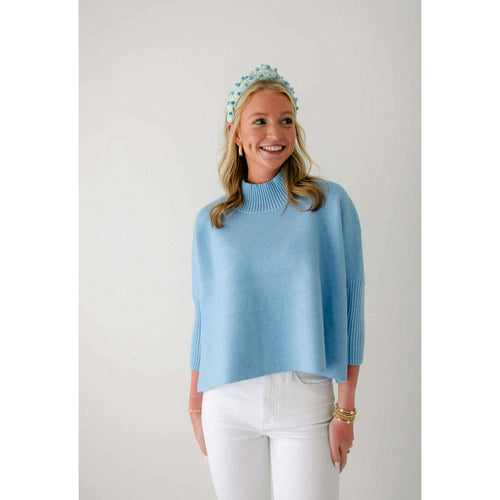8.28 Boutique:Kerisma Knits,Kerisma Aja Sweater in Light Blue,Sweaters