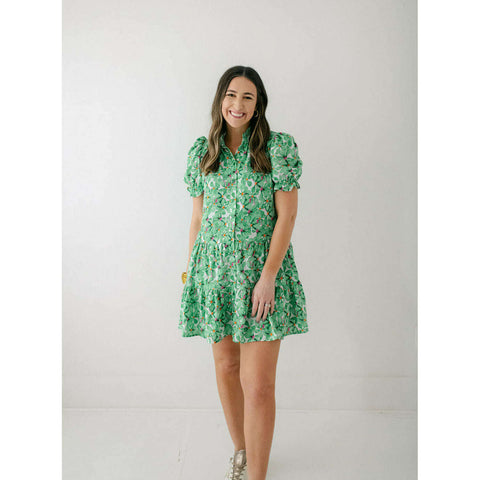 Anna Cate Collection Aimee Leaf Green Dress