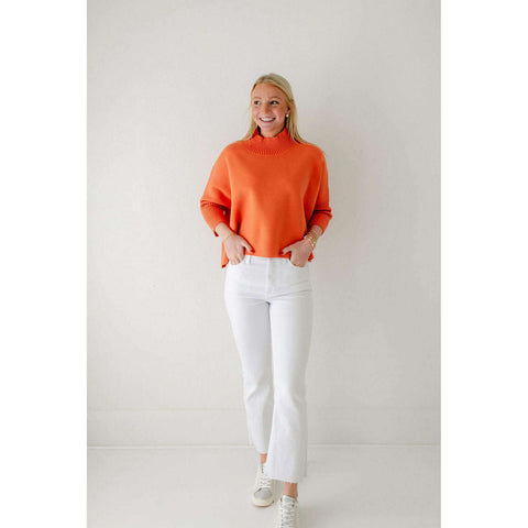 Kerimsa Boho Sweater in Neon Orange