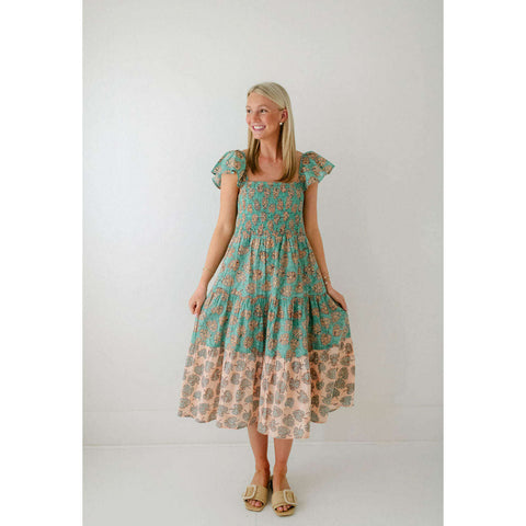 Victoria Dunn Old Village Dress in Poppy