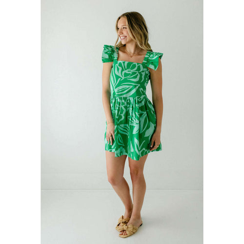 8.28 Boutique:Briton Court,Briton Court Gabby Summer Green Mini Dress,Dress