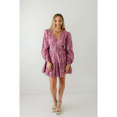 8.28 Boutique:Anna Cate Collection,Anna Cate Collections Jessica Dress in Plum Floral,Dress