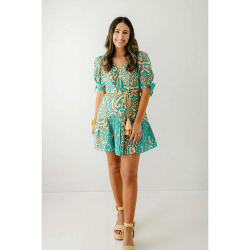 8.28 Boutique:Anna Cate Collection,Anna Cate Collection Vivienne Dress in Teal Block,Dress