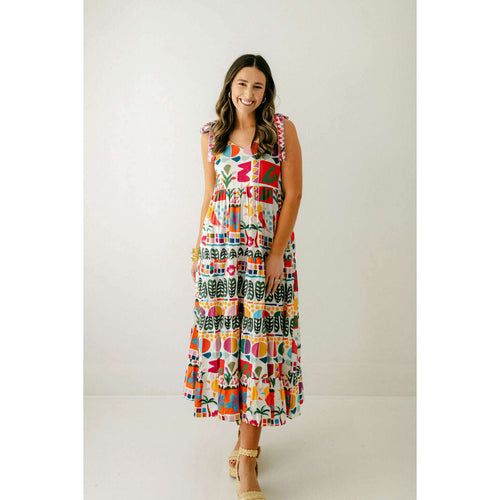 8.28 Boutique:Briton Court,Briton Court Annie Maxi Dress in Tropical Fruit,Dress