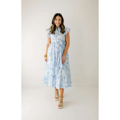 J.Marie Collections Cleo Button Up Midi Dress