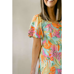 8.28 Boutique:8.28 Boutique,The Jamie Palm Print Maxi Dress,Dress