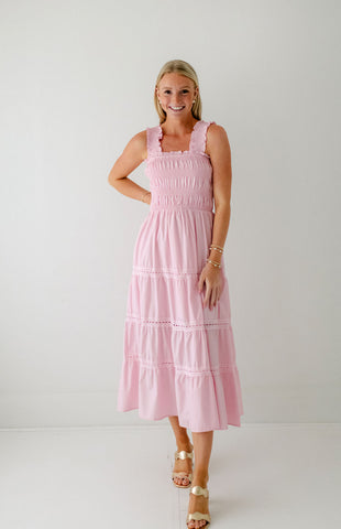 Smith & Quinn The Camilla Dress in Pinkberry Block