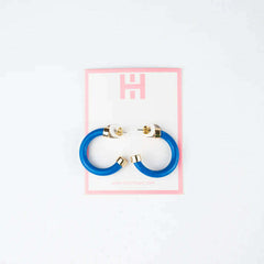 8.28 Boutique:Hoo Hoops,Hoo Hoops Mini Earrings,,True Blue