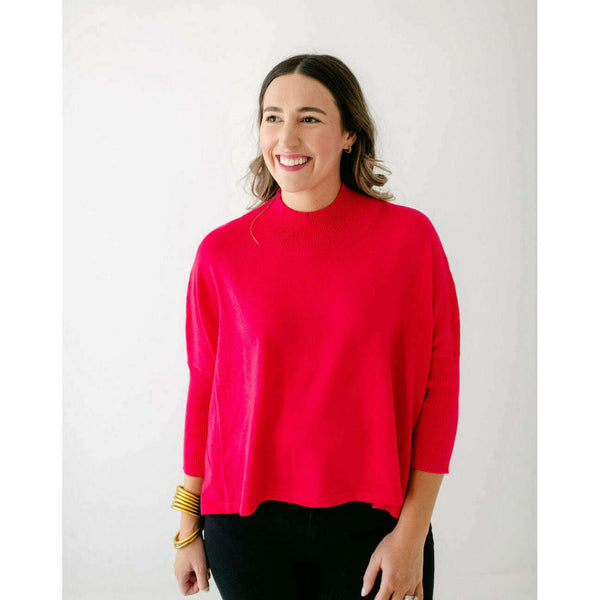 Kerisma Knits Aja Ortho Solid Sweater in Fuchsia – 8.28 Boutique