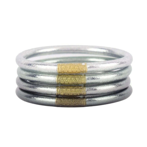 BuDhaGirl Silver All Weather Bangles