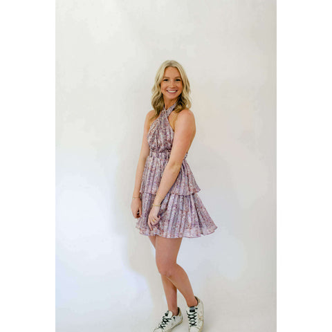 Tyler Boe Sammy Cotton Mosaic Skimmer Dress