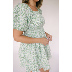 8.28 Boutique:English Factory,English Factory Floral Linen Smocked Top Dress,Dresses