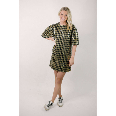 Karlie Metallic Halter Maxi Dress