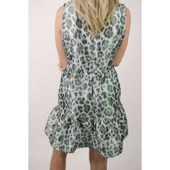 8.28 Boutique:Karlie Clothes,Karlie Clothes Leopard Tapestry V-Neck Dress,dress