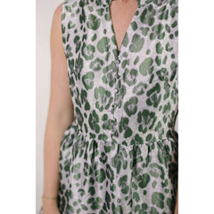 8.28 Boutique:Karlie Clothes,Karlie Clothes Leopard Tapestry V-Neck Dress,dress