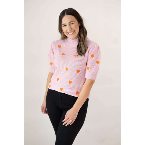 Z Supply Pucker Up Kisses Long Sleeve Top