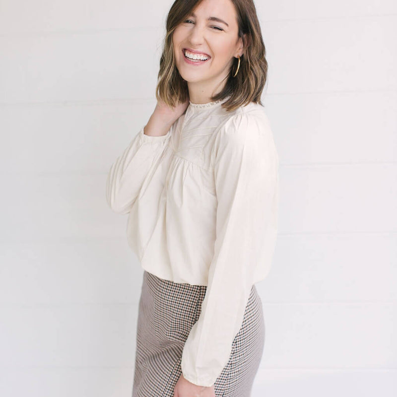 The BB Dakota + Voila Pearl Blouse