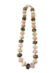 Kenny Chunky Beaded Necklace - Neutral