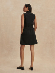 Varley Polyanna Half Zip Dress in Black