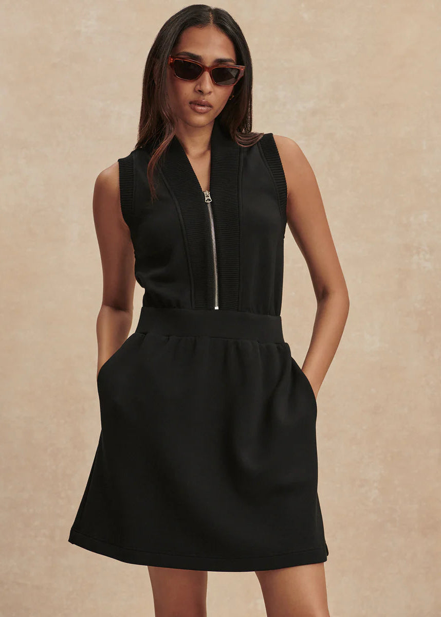 varley dress Varley Polyanna Half Zip Dress Black / M