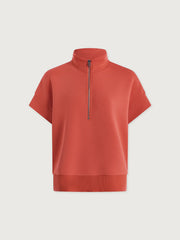 Varley Ritchie Short Sleeve Sweat in Summer Fig
