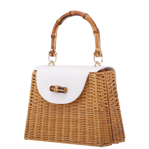 Handbag: CAPRI-NATURAL WHITE