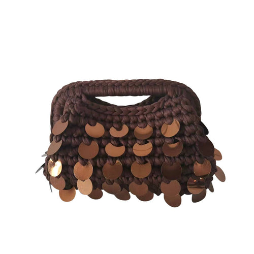 Tropez Woven Bag - Brown