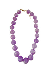 Mabry Lilac Beaded Necklace