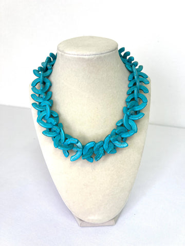 Coastal Shell Pendant Necklace with Mixed Beads