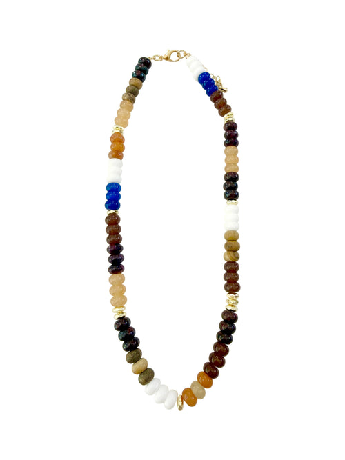 Kerry Brown Mix Beaded Necklace