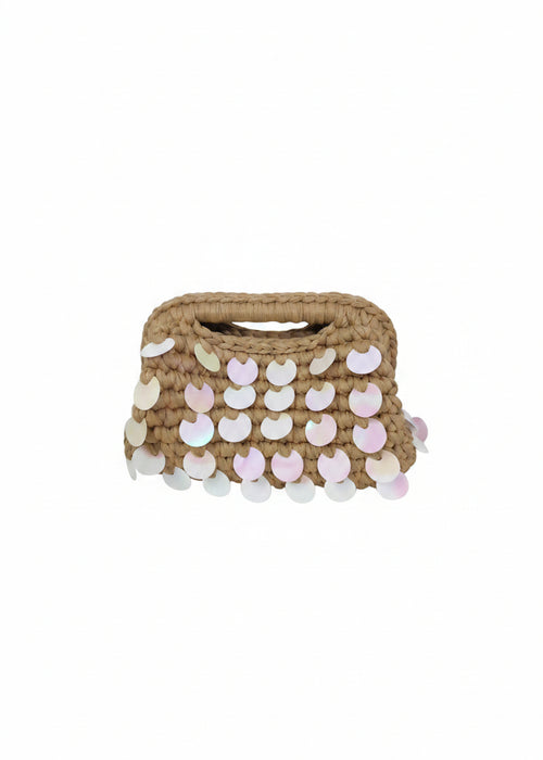 Tropez Woven Bag - Taupe