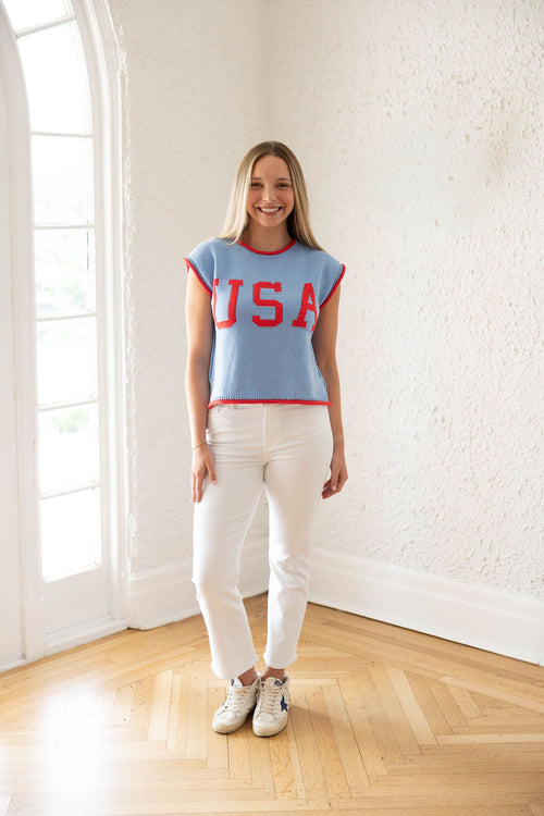Entro USA Blue Sweater Vest