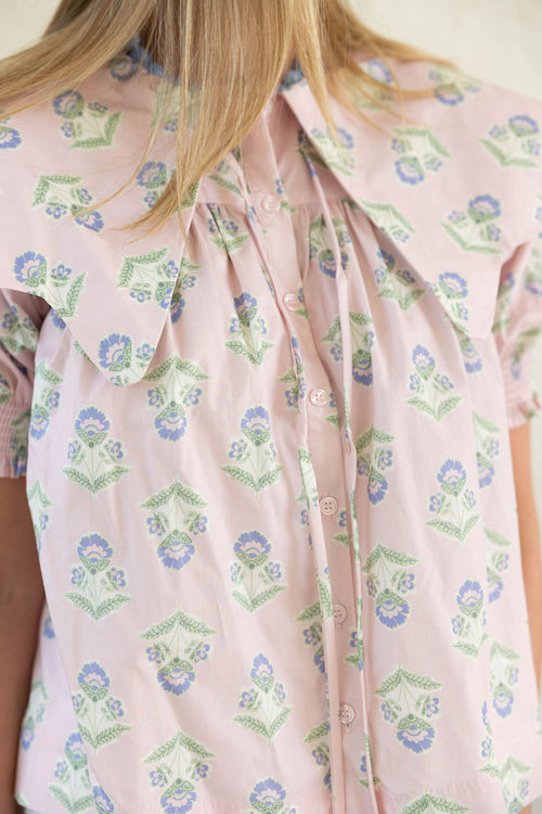 Karlie French Floral Novelty Collar Top
