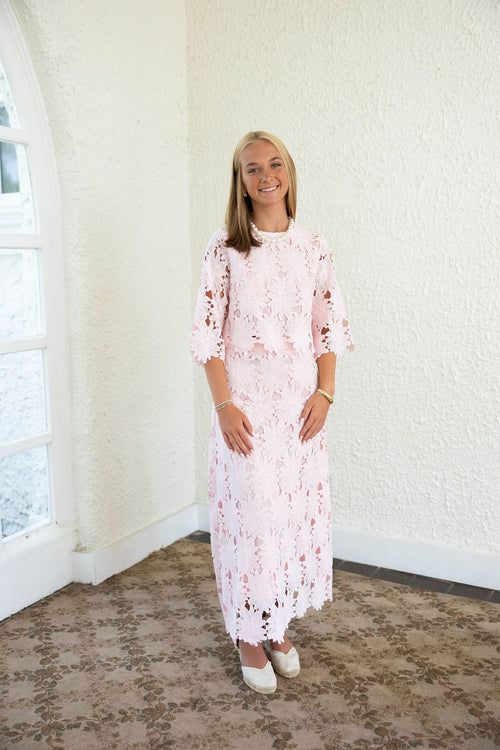 The Natalie Pink Lace Set