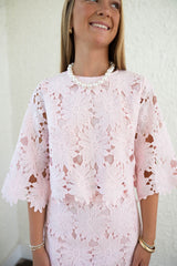 The Natalie Pink Lace Set