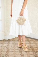 Lucy Paris Galina Maxi Dress in White