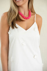 Lucy Paris Galina Maxi Dress in White