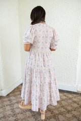 Karlie French Floral Kiki Tiered Maxi Dress