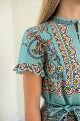 Cleobella Marni Mini Dress in Bleura