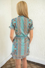 Cleobella Marni Mini Dress in Bleura