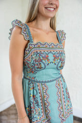 Cleobella Veronique Ankle Dress in Bleura