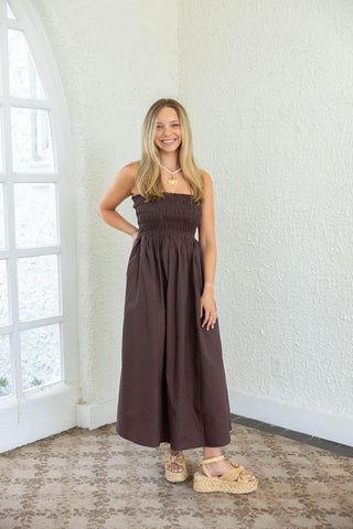Lucy Paris Rey Maxi Dress in Red